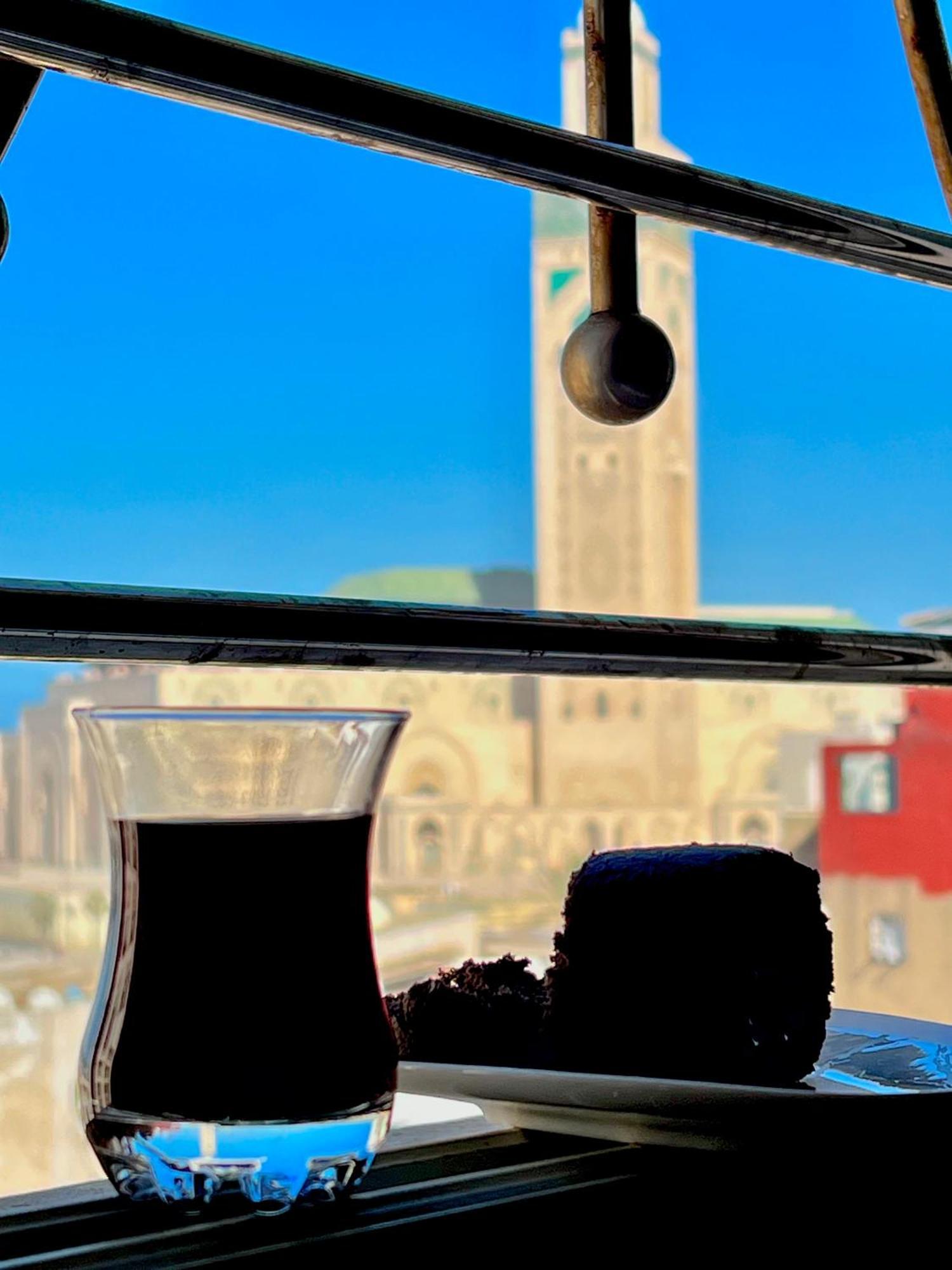 Bel Appartement Avec Une Belle Vue Sur La Grande Mosquee Hassan II Et La Mer Casablanca Buitenkant foto