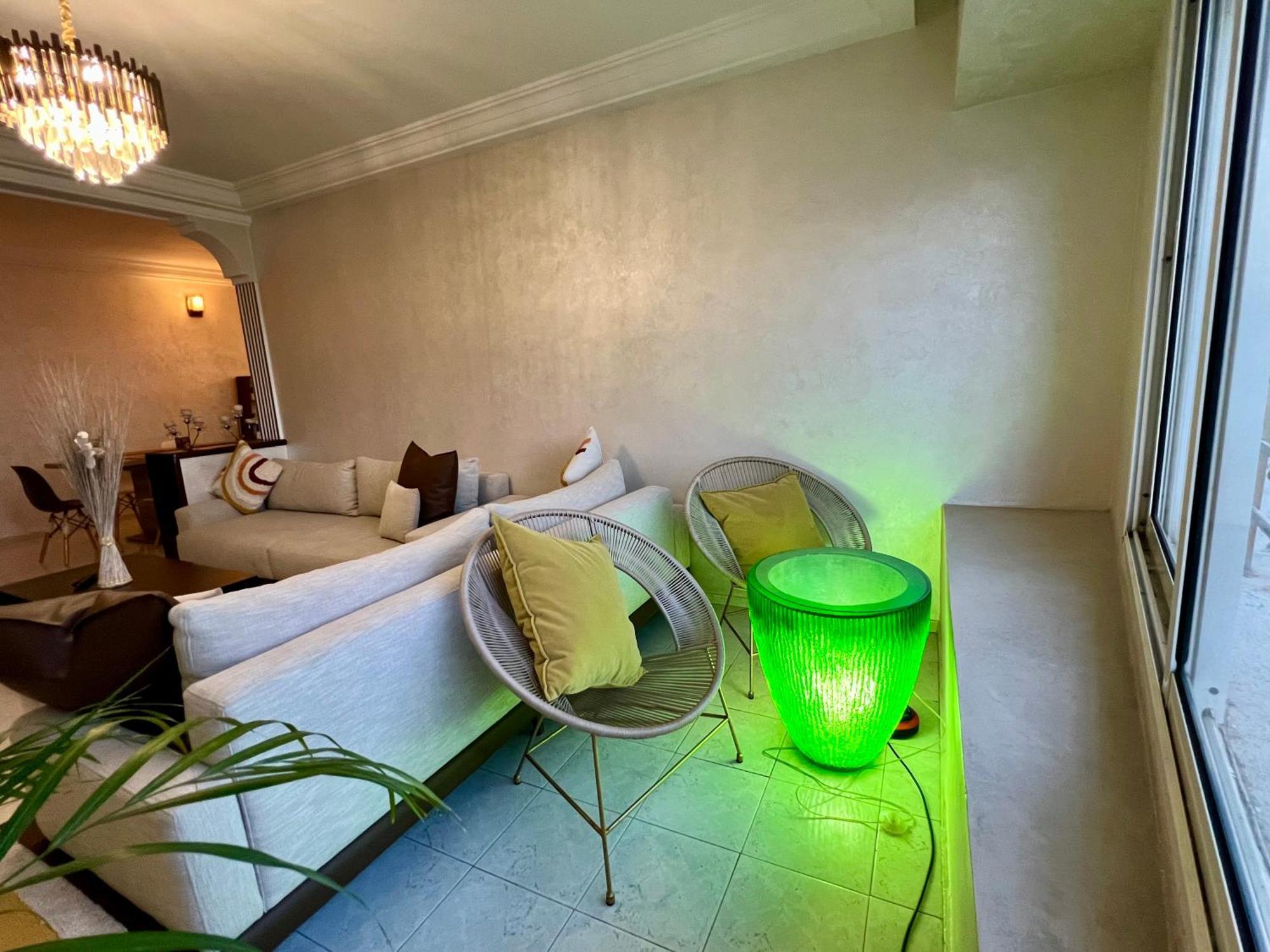 Bel Appartement Avec Une Belle Vue Sur La Grande Mosquee Hassan II Et La Mer Casablanca Buitenkant foto